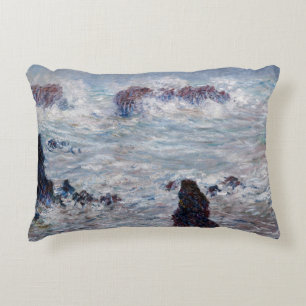 Claude Monet - Storm utanför Belle-Ile Kusten Prydnadskudde