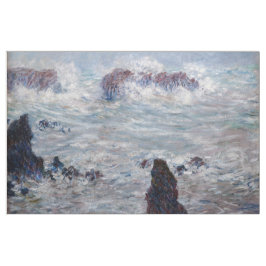 Claude Monet - Storm utanför Belle-Ile Kusten Tyg