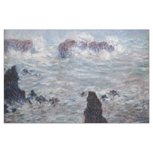 Claude Monet - Storm utanför Belle-Ile Kusten Tyg