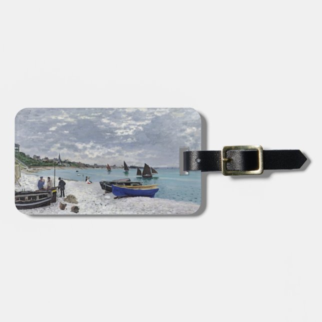 Claude Monet | stranden på Sainte-Adresse Bagagebricka (Horisontell Framsida)