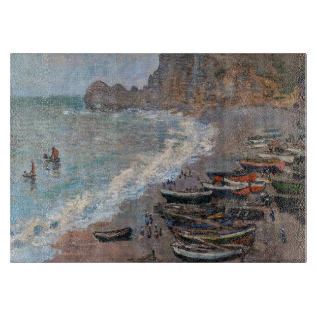 Claude Monet - Stranden vid Etretat (Framsidan)