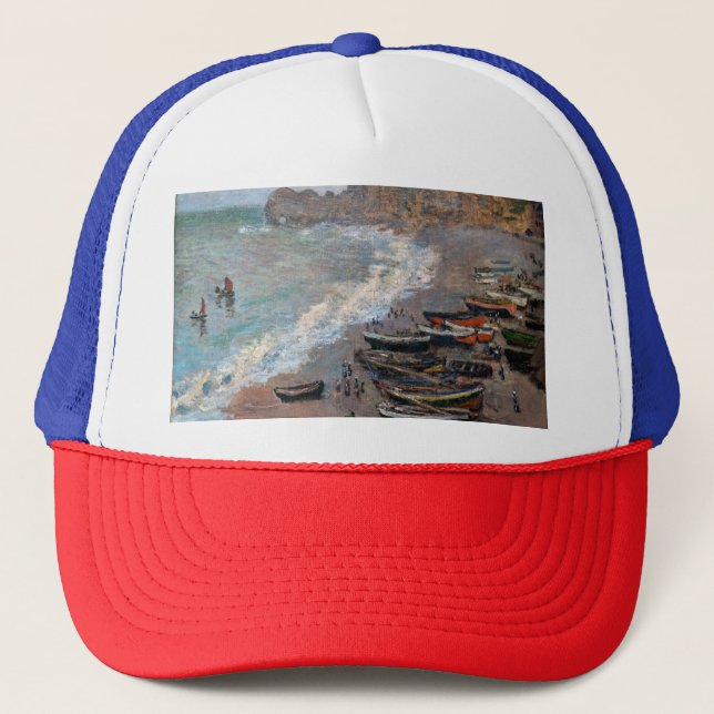 Claude Monet - Stranden vid Etretat Keps (Framsida)