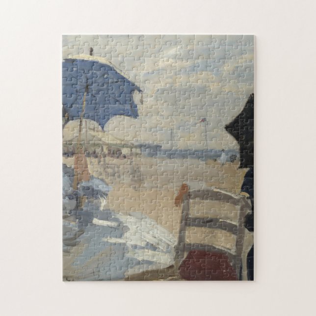 Claude Monet strandplats Pussel (Vertikal)