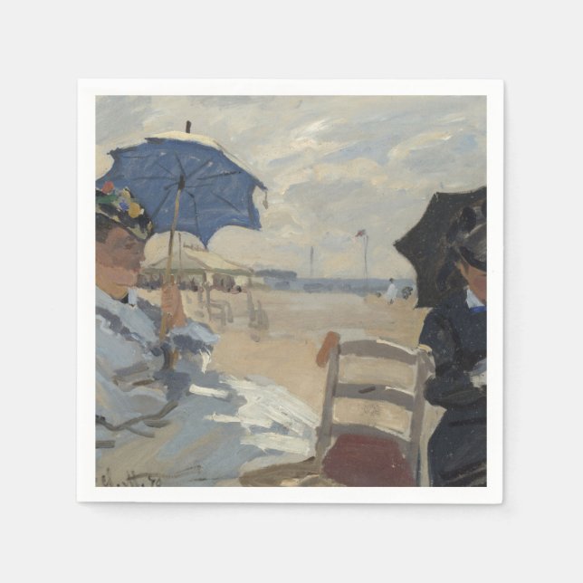 Claude Monet Strandscen Pappersservett (Framsidan)