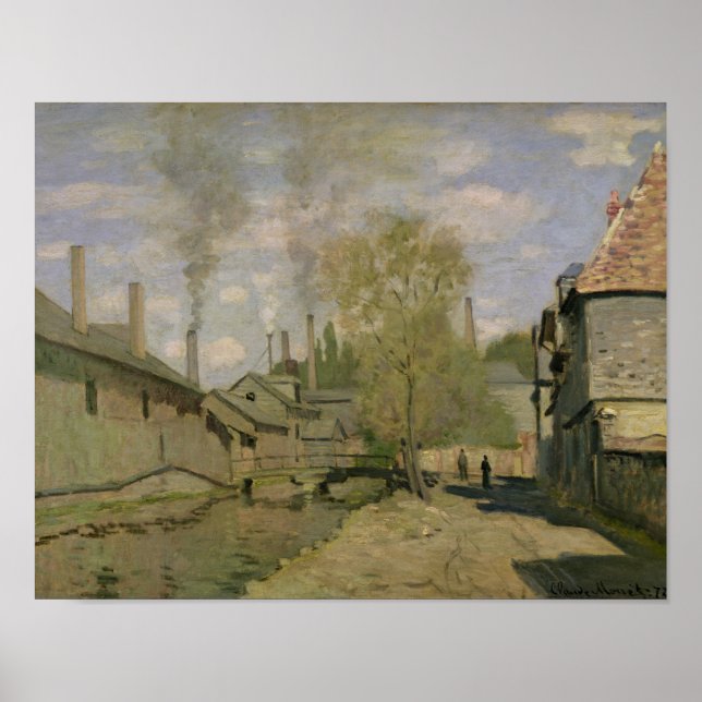 Claude Monet | Stream of Robec at Rouen 1872 Poster (Framsidan)
