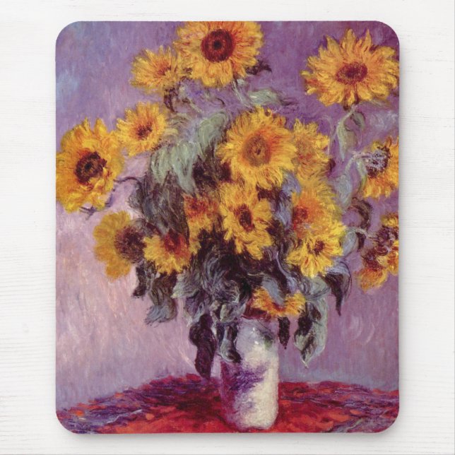 Claude Monet / Sunblommor Musmatta (Framsidan)