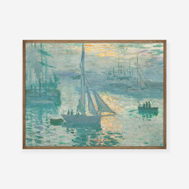 Claude Monet Sunrise Marine Art Skriv ut Poster