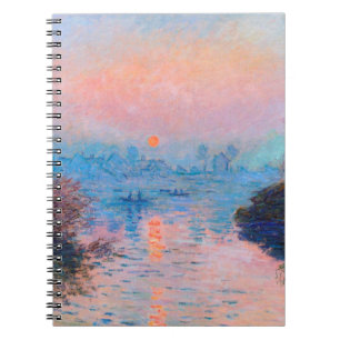 Claude Monet - Sunset on Seine Anteckningsbok