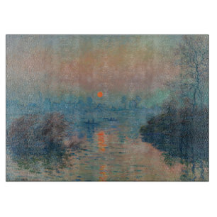 Claude Monet - Sunset on Seine at Lavacourt