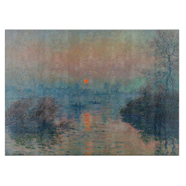Claude Monet - Sunset on Seine at Lavacourt (Framsidan)