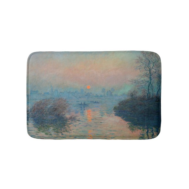 Claude Monet - Sunset on Seine at Lavacourt Badrumsmatta (Framsidan)