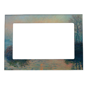 Claude Monet - Sunset on Seine at Lavacourt Magnetisk Fotoram