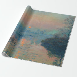 Claude Monet - Sunset on Seine at Lavacourt Presentpapper