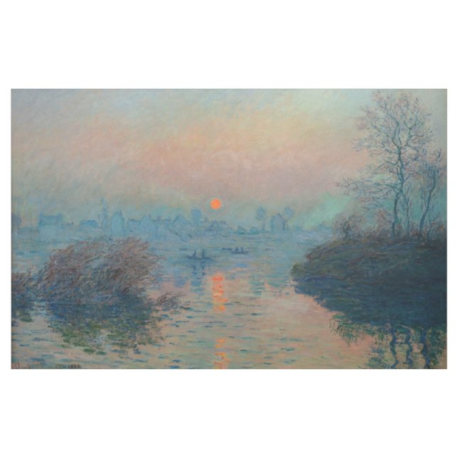 Claude Monet - Sunset on Seine at Lavacourt Tyg (Yard)
