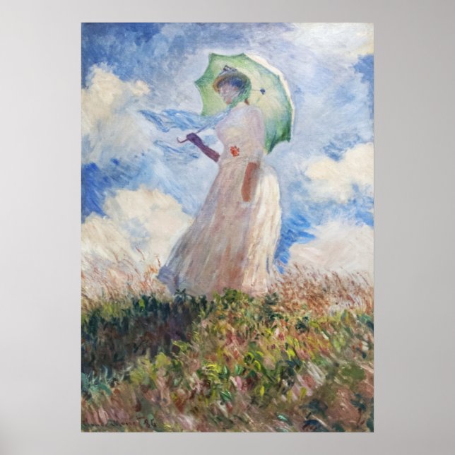 Claude Monet Suzanne Hoschedé Poster (Framsidan)