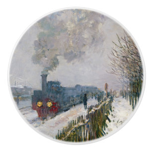 Claude Monet - Tåg i Snö/lokomotivet Knopp