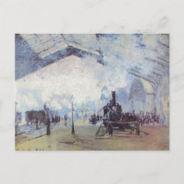 Claude Monet Tåg Station Vykort