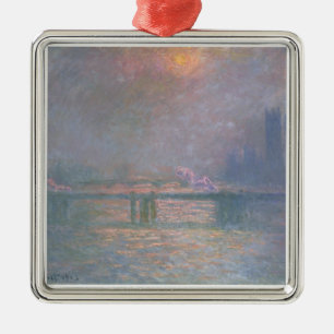 Claude Monet Thamesen med den Charing kor Julgransprydnad Metall