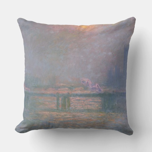 Claude Monet | Thamesen med den Charing kor Kudde (Framsida)