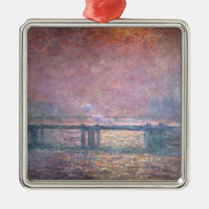 Claude Monet Thamesen på den Charing kor, 1903 Julgransprydnad Metall