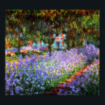 Claude Monet The Artists Garden at Giverny Poster<br><div class="desc">Claude Monets trädgård i Giverny,  Frankrike som konstnären målat.</div>