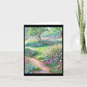 Claude Monet The Artists Garden at Giverny Sticke Kort