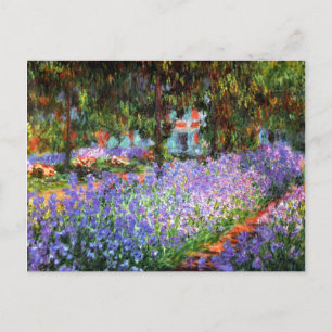 Claude Monet The Artists Garden at Giverny Vykort