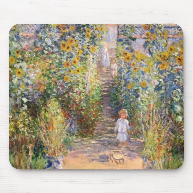 Claude Monet The Artist's Garden at Vétheuil, 1880 Musmatta (Framsidan)