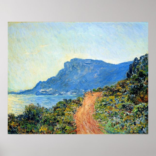 Claude Monet, The Corniche of Monaco, Poster (Framsidan)