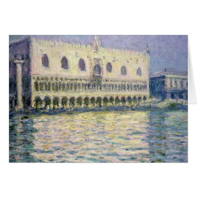 Claude Monet | The Ducal Palace, Venedig, 1908 Hälsningskort (Framsidan Horizontal)