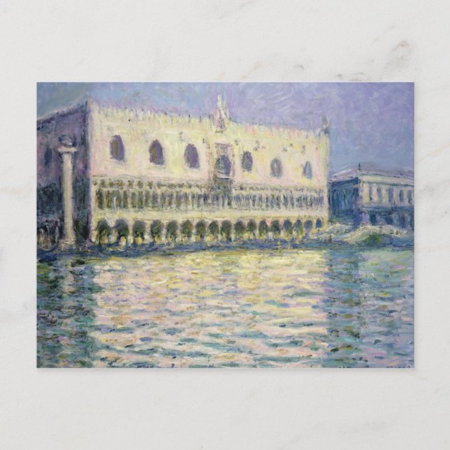 Claude Monet | The Ducal Palace, Venedig, 1908 Vykort (Framsida)