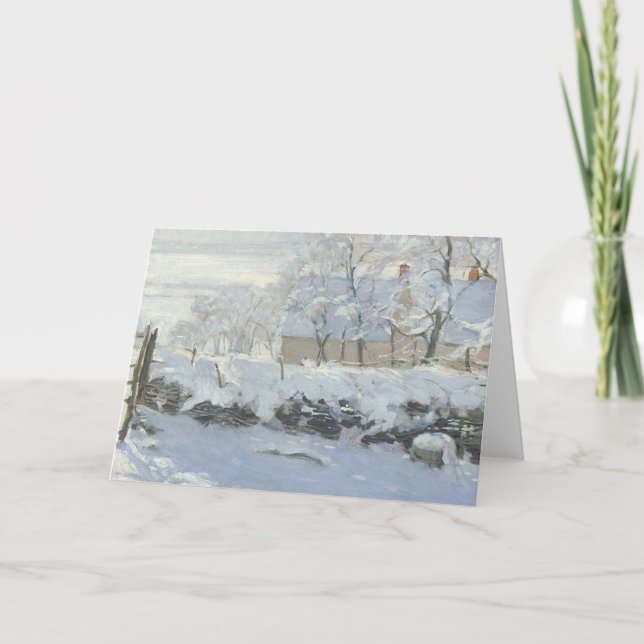 Claude Monet the Magpie Kort (Framsida)