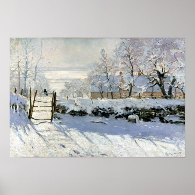 Claude Monet the Magpie Poster (Framsidan)