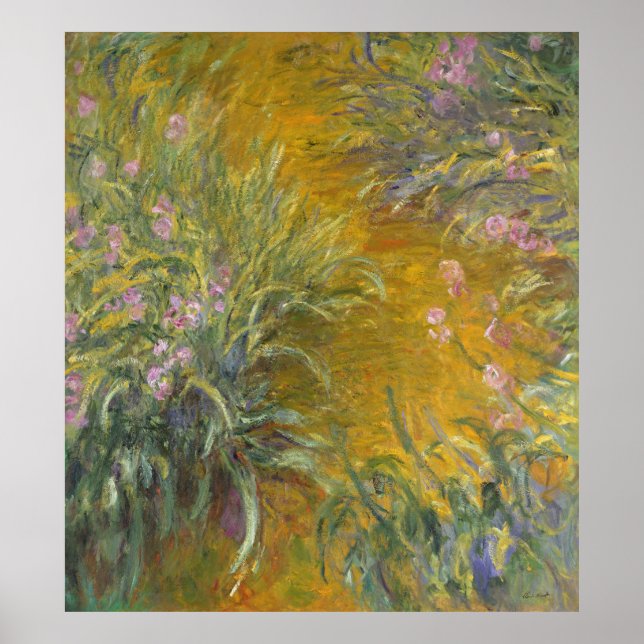 Claude Monet | The Path through the Irises Poster (Framsidan)