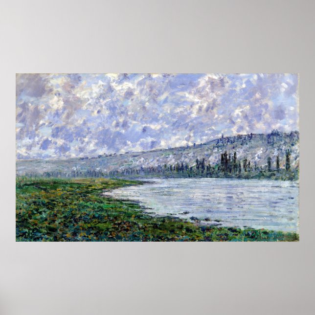 Claude Monet the Seine at Vétheuil Poster (Framsidan)