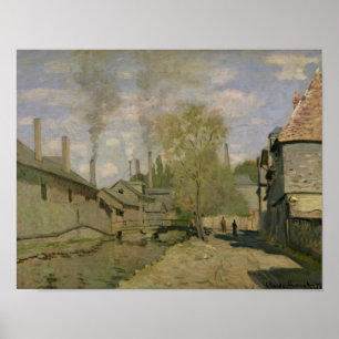 Claude Monet The Stream of Robec at Rouen, 1872 Poster
