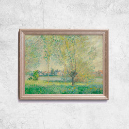 Claude Monet The Willows Fransk Old Art Poster