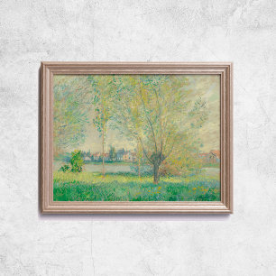 Claude Monet The Willows Fransk Old Art Poster