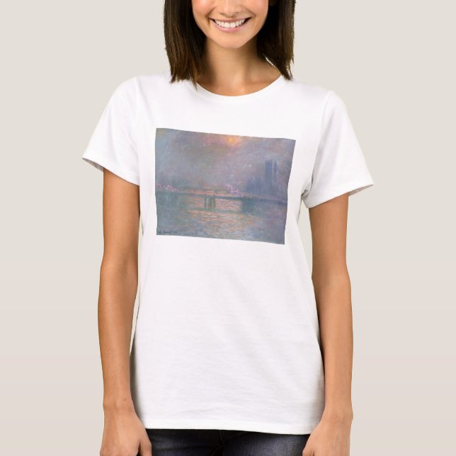 Claude Monet | Themsen with Charing Kor T Shirt (Framsida)