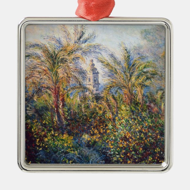 Claude Monet | trädgård i Bordighera Julgransprydnad Metall (Framsidan)