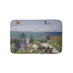 Claude Monet Trädgård i Sainte-Adresse Konsttryck Badrumsmatta