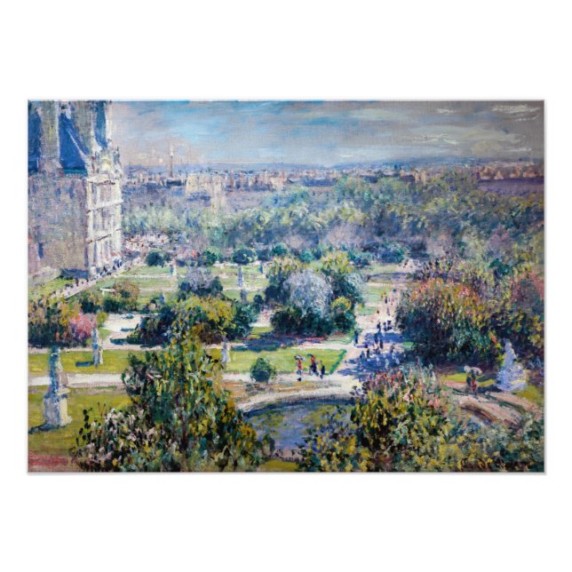 Claude Monet - Tuileries Gardens Fototryck (Framsidan)