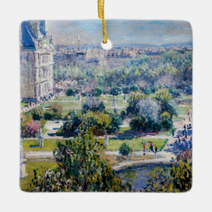 Claude Monet - Tuileries Gardens Julgransprydnad Keramik