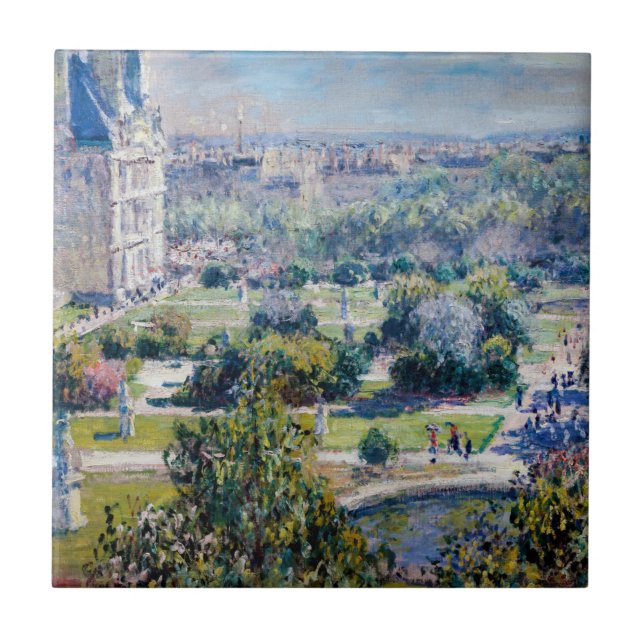 Claude Monet - Tuileries Gardens Kakelplatta (Framsidan)