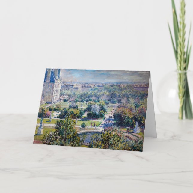 Claude Monet - Tuileries Gardens Kort (Framsida)