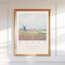 Claude Monet Tulip Fält Hague 1886 Poster