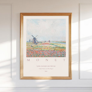 Claude Monet Tulip Fält Hague 1886 Poster