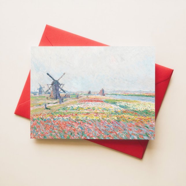 Claude Monet Tulip Fält Hague Impressionist Vykort (Skapare uppladdad)