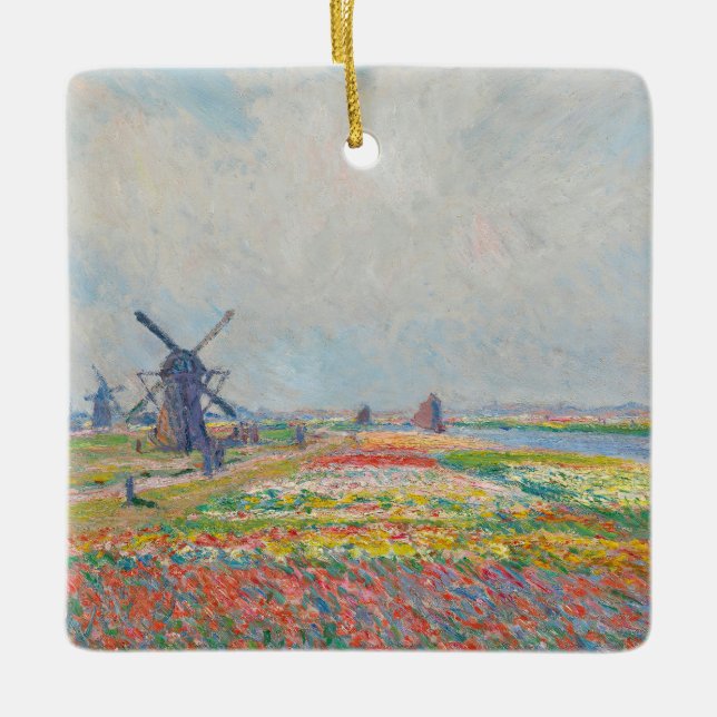 Claude Monet - Tulip Fält nära Haag Julgransprydnad Keramik (Framsida)
