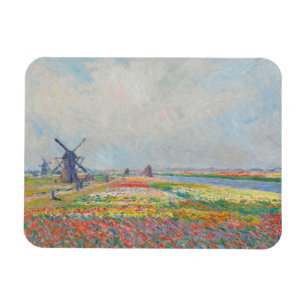 Claude Monet - Tulip Fält nära Haag Magnet